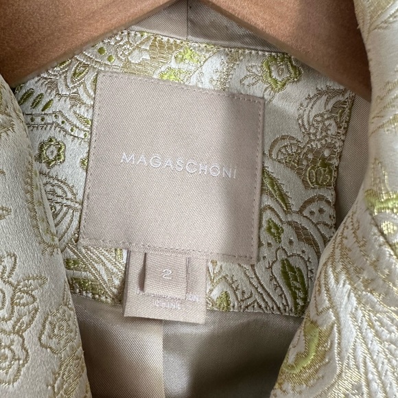 Magaschoni silk paisley blazer, size 2 - Picture 2 of 13